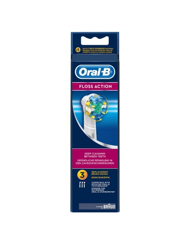 Oral-B FlossAction Testine Di Ricambio , 3 Pezzi