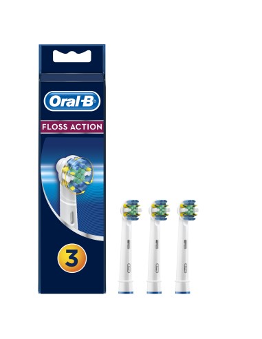 Oral-B FlossAction Testine Di Ricambio , 3 Pezzi