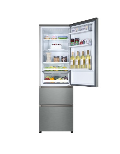 Haier A3FE735CGJE frigorifero con congelatore Libera installazione 330 L Acciaio inossidabile