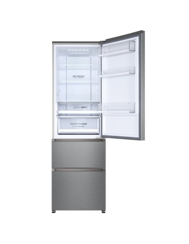 Haier A3FE735CGJE frigorifero con congelatore Libera installazione 330 L Acciaio inossidabile