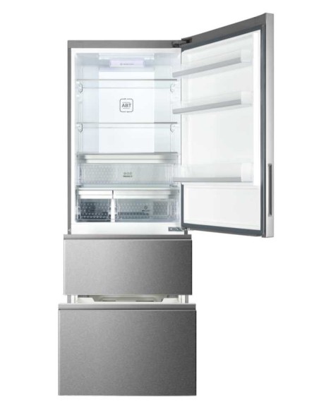 Haier 3D 70 Serie 5 A3FE742CMJ frigorifero con congelatore Libera installazione 463 L E Argento