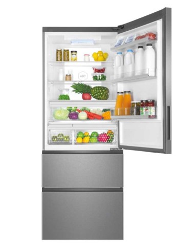 Haier 3D 70 Serie 5 A3FE742CMJ frigorifero con congelatore Libera installazione 463 L E Argento