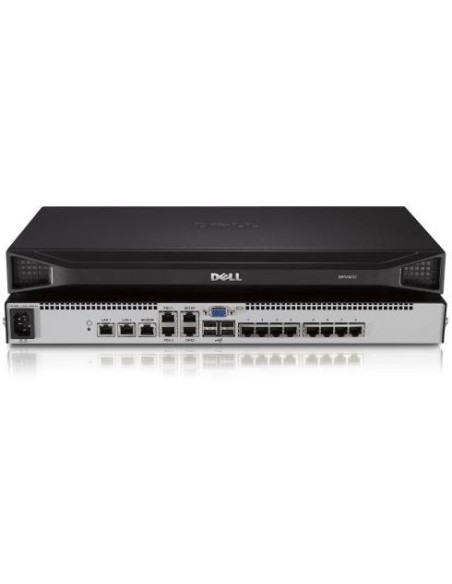 DELL DMPU108E-G01 switch per keyboard-video-mouse (kvm) Montaggio rack Argento