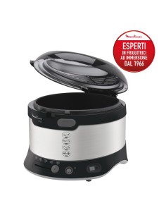 Moulinex Uno L Singolo 1900 W Friggitrice Nero, Argento