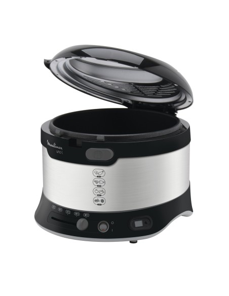 Moulinex Uno L Singolo 1900 W Friggitrice Nero, Argento
