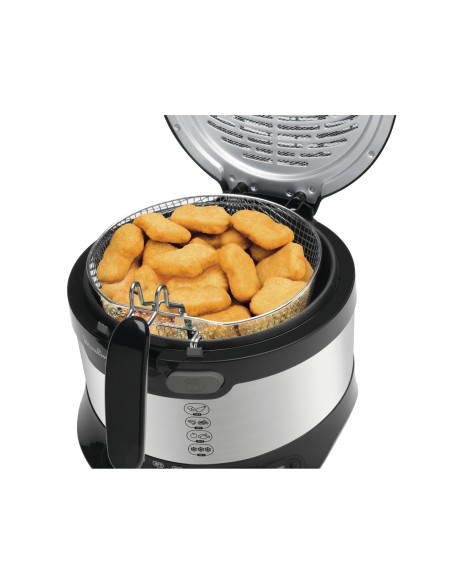 Moulinex Uno L Singolo 1900 W Friggitrice Nero, Argento