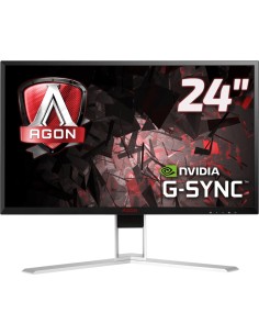 AOC AGON 1 AG241QG Monitor PC 61 cm (24") 2560 x 1440 Pixel Quad HD LED Nero, Rosso