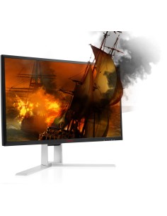 AOC AGON 1 AG241QG Monitor PC 61 cm (24") 2560 x 1440 Pixel Quad HD LED Nero, Rosso 2