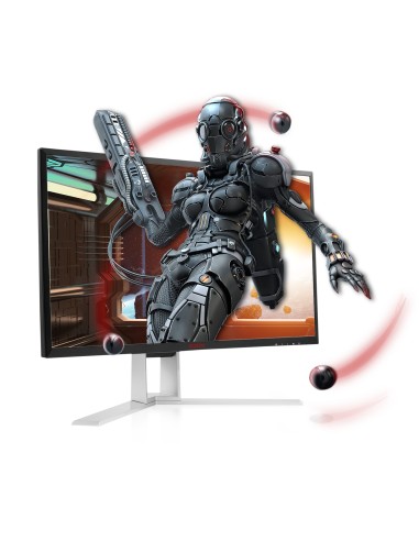 AOC AGON 1 AG241QX Monitor PC 61 cm (24") 2560 x 1440 Pixel Quad HD LED Nero, Rosso