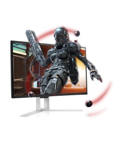 AOC AGON 1 AG271QX Monitor PC 68,6 cm (27") 2560 x 1440 Pixel Quad HD LED Nero, Rosso 2