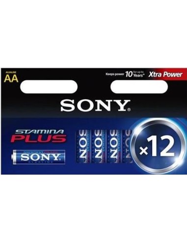 Sony Stamina Plus LR6-AA x12 pcs Batteria monouso Stilo AA Alcalino