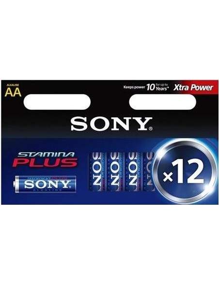Sony Stamina Plus LR6-AA x12 pcs Batteria monouso Stilo AA Alcalino