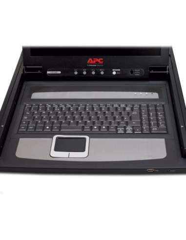 APC AP5717UK console a rack 43,2 cm (17") Nero