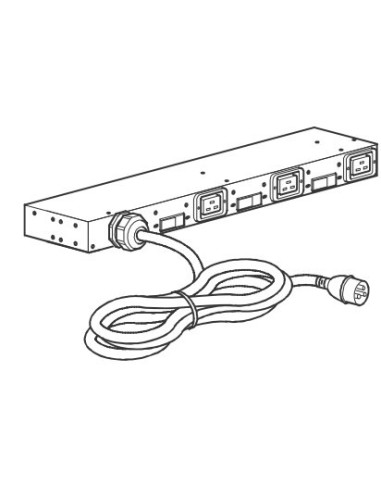 APC AP6038A unità di distribuzione dell'energia (PDU) 3 presa(e) AC 0U 1U Nero