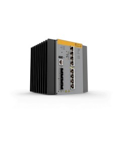 Allied Telesis AT-IE300-12GP-80 Gestito L3 Gigabit Ethernet (10 100 1000) Supporto Power over Ethernet (PoE) Nero, Grigio