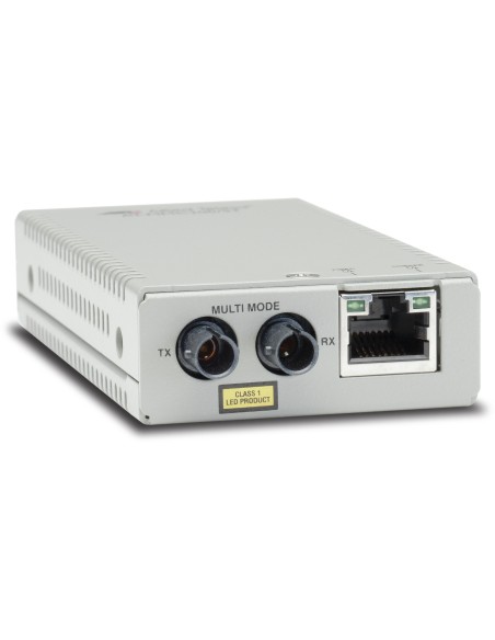 Allied Telesis AT-MMC200 ST-60 convertitore multimediale di rete 100 Mbit s 1310 nm Modalità multipla Argento