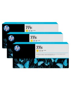 HP Confezione da 3 cartucce di inchiostro giallo DesignJet 771C, 775 ml