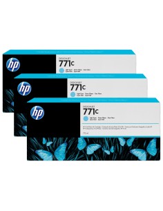HP Confezione da 3 cartucce di inchiostro ciano chiaro DesignJet 771C, 775 ml