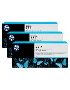 HP Confezione da 3 cartucce di inchiostro nero fotografico DesignJet 771C, 775 ml