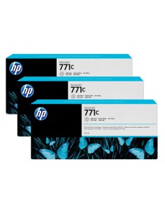 HP Confezione da 3 cartucce di inchiostro grigio chiaro DesignJet 771C, 775 ml