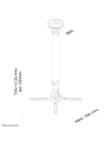 Neomounts by Newstar Supporto da soffitto per proiettori