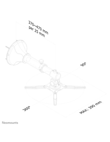 Neomounts by Newstar Supporto a parete per proiettori