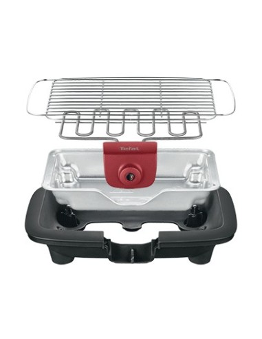 Tefal BG9038 Grill Da tavolo Elettrico Nero, Rosso, Argento 2200 W