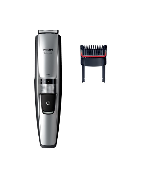 Philips BEARDTRIMMER Series 5000 Rifinitore per barba corta con imp. di precisione di 0,2 mm