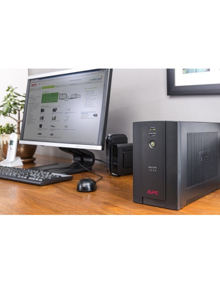 APC Back-UPS A linea interattiva 1,4 kVA 700 W 6 presa(e) AC