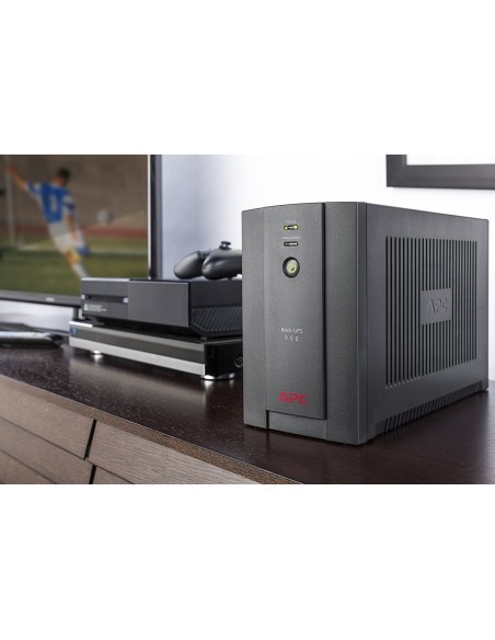 APC Back-UPS A linea interattiva 0,95 kVA 480 W 6 presa(e) AC