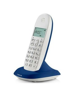 Motorola C1001 Telefono DECT Identificatore di chiamata Bianco, Blu