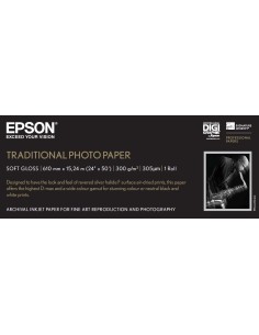 Epson Traditional Photo Paper, in rotoli da 60, 96cm (24'') x 15m