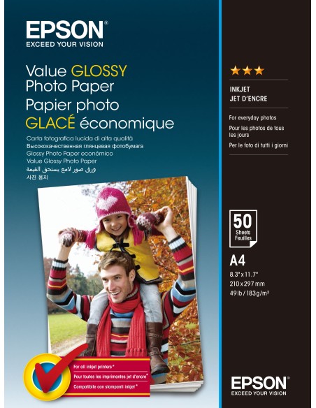 Epson Value Glossy Photo Paper - A4 - 20 Fogli