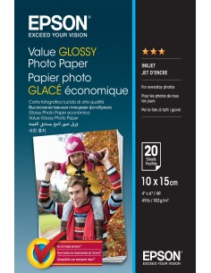 Epson Value Glossy Photo Paper - 10x15cm - 20 Fogli