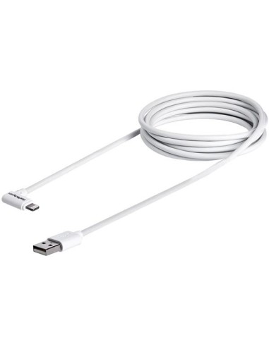 StarTech.com Cavo USB a connettore Lightning da 8 pin ad angolo destro da 2m - bianco
