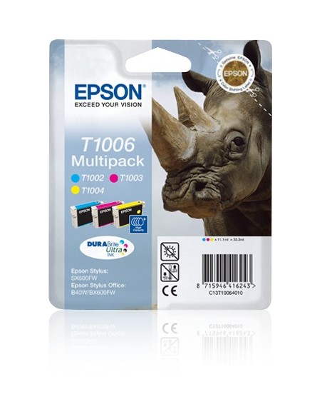 Epson Rhino Multipack 3 colori Ciano, Magenta e Giallo