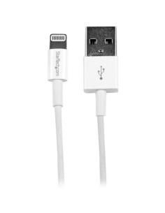 StarTech.com Cavo Connettore Lightning 8-pin Apple a USB di tipo Slim per iPhone   iPod   iPad da 1m - Bianco