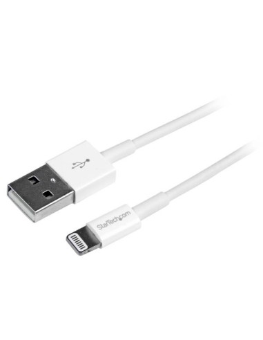 StarTech.com Cavo Connettore Lightning 8-pin Apple a USB di tipo Slim per iPhone   iPod   iPad da 1m - Bianco