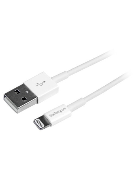 StarTech.com Cavo Connettore Lightning 8-pin Apple a USB di tipo Slim per iPhone   iPod   iPad da 1m - Bianco