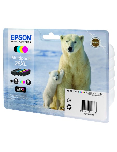 Epson Polar bear Multipack 26XL (4 colori XL   NCMG)