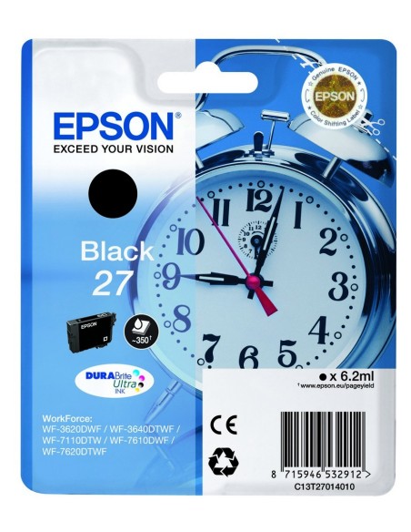 Epson Alarm clock 27 DURABrite Ultra cartuccia d'inchiostro 1 pz Originale Resa standard Nero