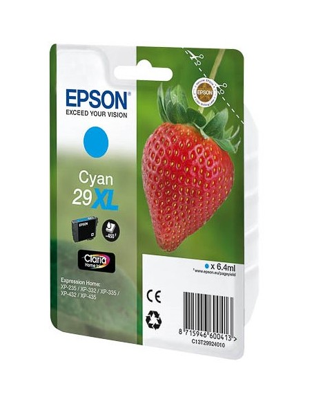 Epson Strawberry 29XL C cartuccia d'inchiostro 1 pz Originale Resa elevata (XL) Ciano