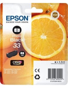 Epson Oranges 33 PHBK cartuccia d'inchiostro 1 pz Originale Resa standard Nero per foto