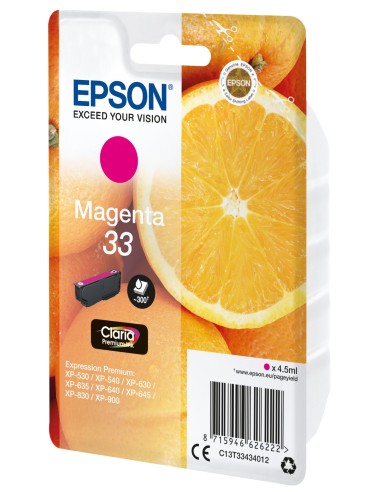Epson Oranges Cartuccia Magenta T33 Claria Premium