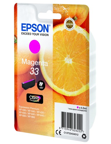 Epson Oranges Cartuccia Magenta T33 Claria Premium