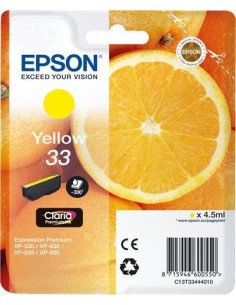Epson Oranges 33 Y cartuccia d'inchiostro 1 pz Originale Resa standard Giallo