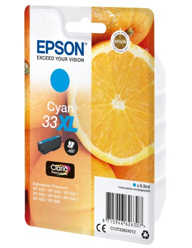 Epson Oranges Cartuccia Ciano T33XL Claria Premium