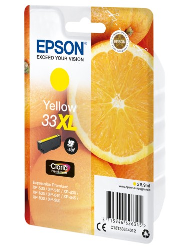 Epson Oranges Cartuccia Giallo T33XL Claria Premium