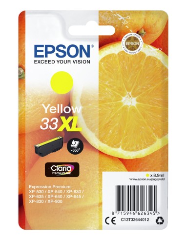 Epson Oranges Cartuccia Giallo T33XL Claria Premium