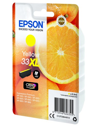 Epson Oranges Cartuccia Giallo T33XL Claria Premium